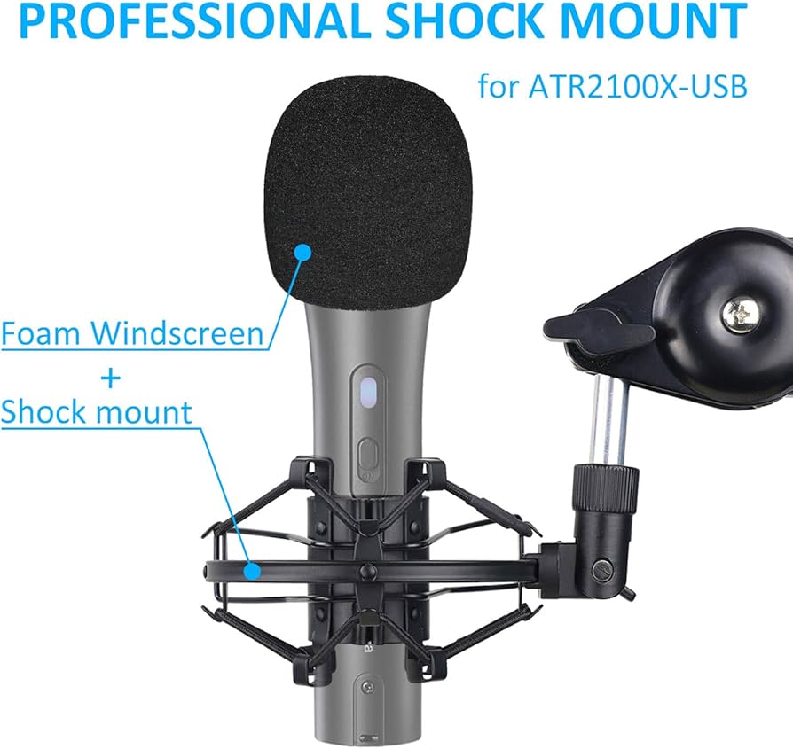 Amazon | SUNMON ATR2100x-USB マイクショックマウントホルダー