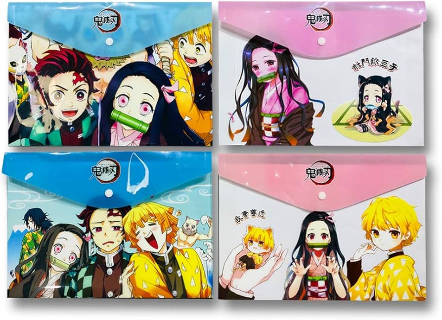 Amazon.co.jp: 鬼滅の刃 クリアファイル 12冊セット A4 横 4種類