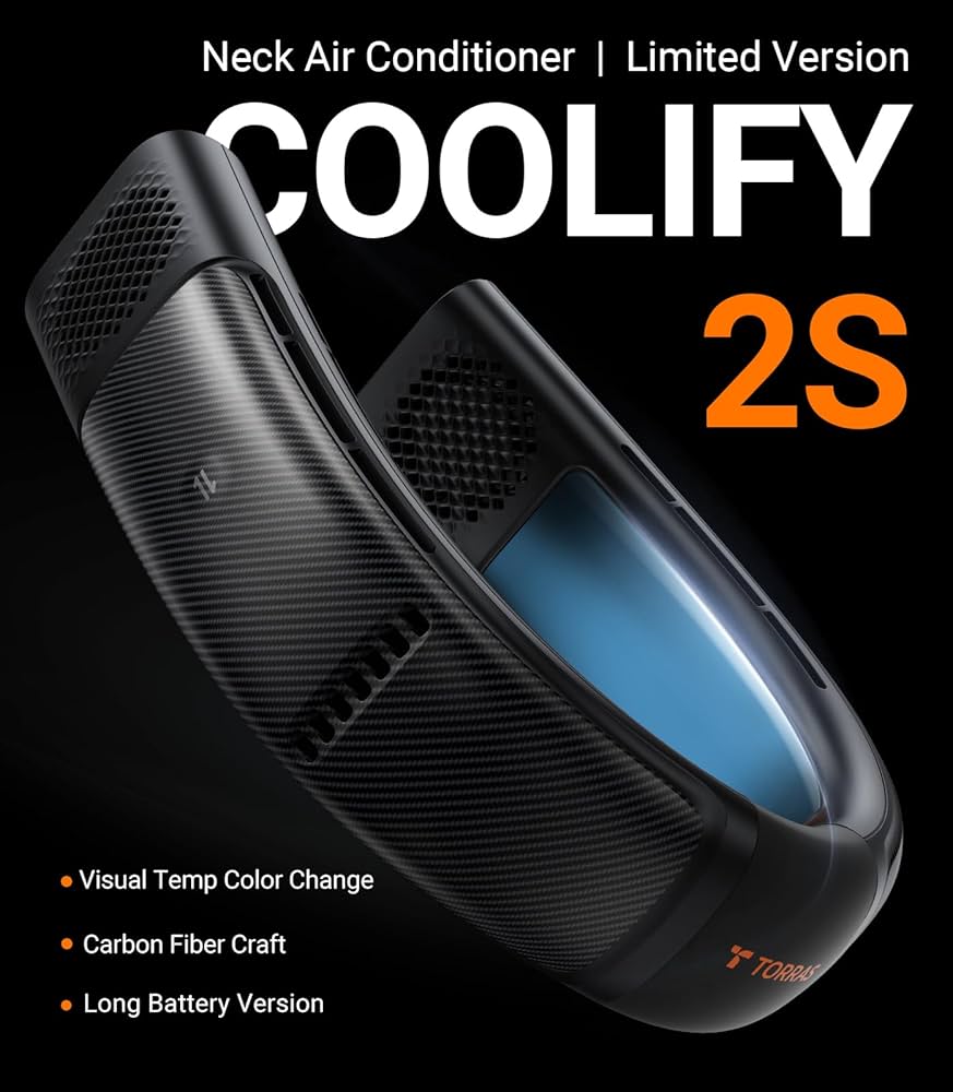 Amazon | TORRAS COOLIFY 2S 限定バージョン ネックエアコン オレンジ