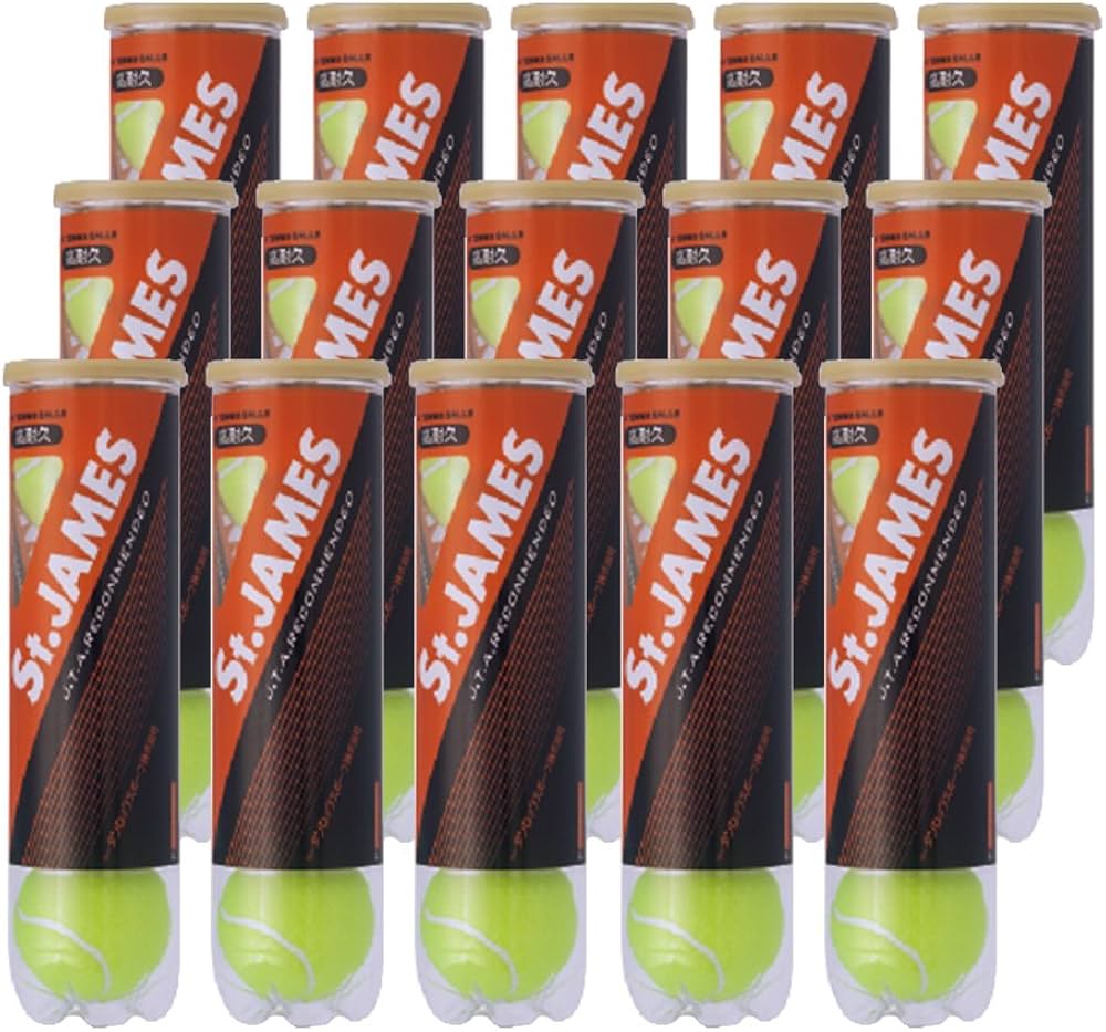 超美品！】セントジェームス硬式テニスボール85球 1球あたり2試合分