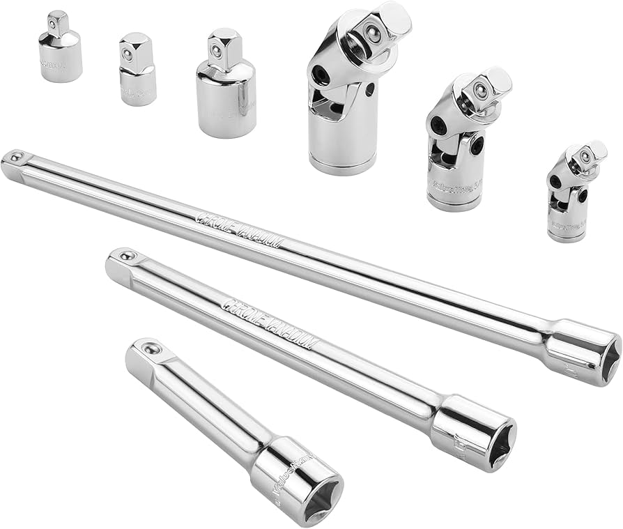 Amazon.com: VALUEMAX 9 PCS Socket Accessory Set, Includes 3/8