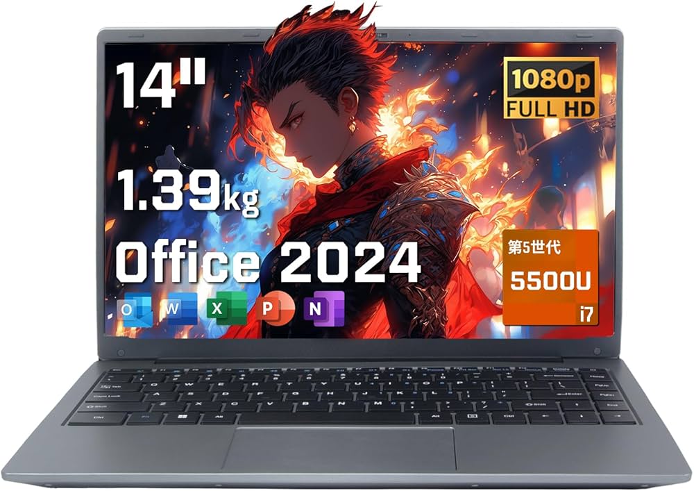 Amazon.co.jp: ノートパソコン 14インチ Office2024搭載Windows 11