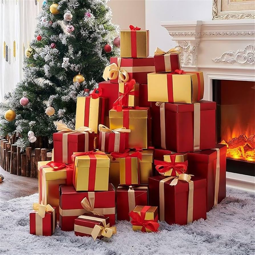 Amazon | クリスマス飾りセット ボックス プレゼントボックス