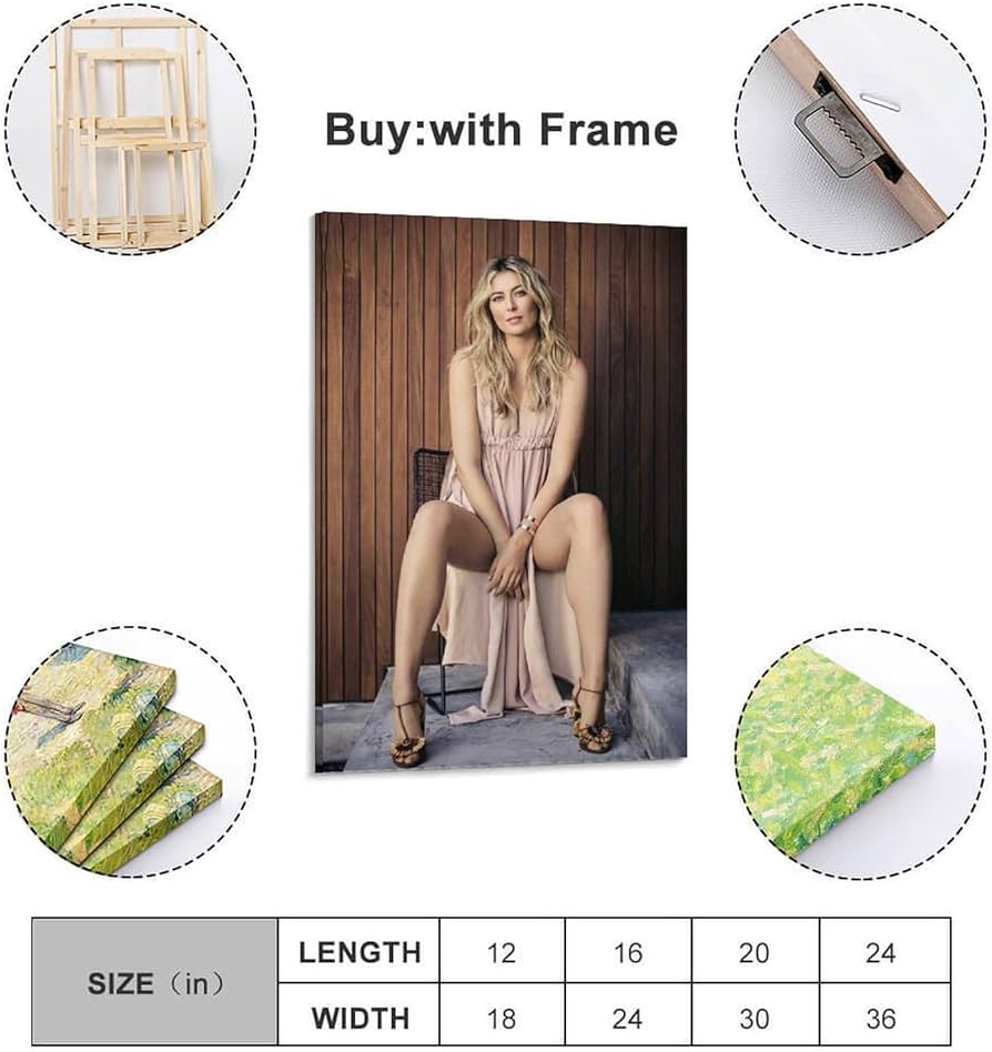 Amazon.co.jp: テニス選手マリア・シャラポワ キャンバスアート