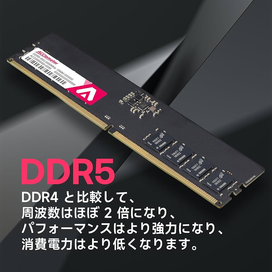 Amazon.co.jp: DDR5 32GB（16GB×2枚）4800MHz デスクトップPC用メモリ