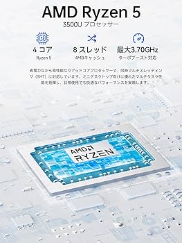 Amazon.co.jp: 【ミニPC Ryzen 5 3500U搭載・N150より速い】GMKtec G10