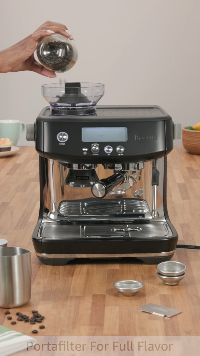 Breville Barista Pro Espresso Machine BES878BTR, Black Truffle