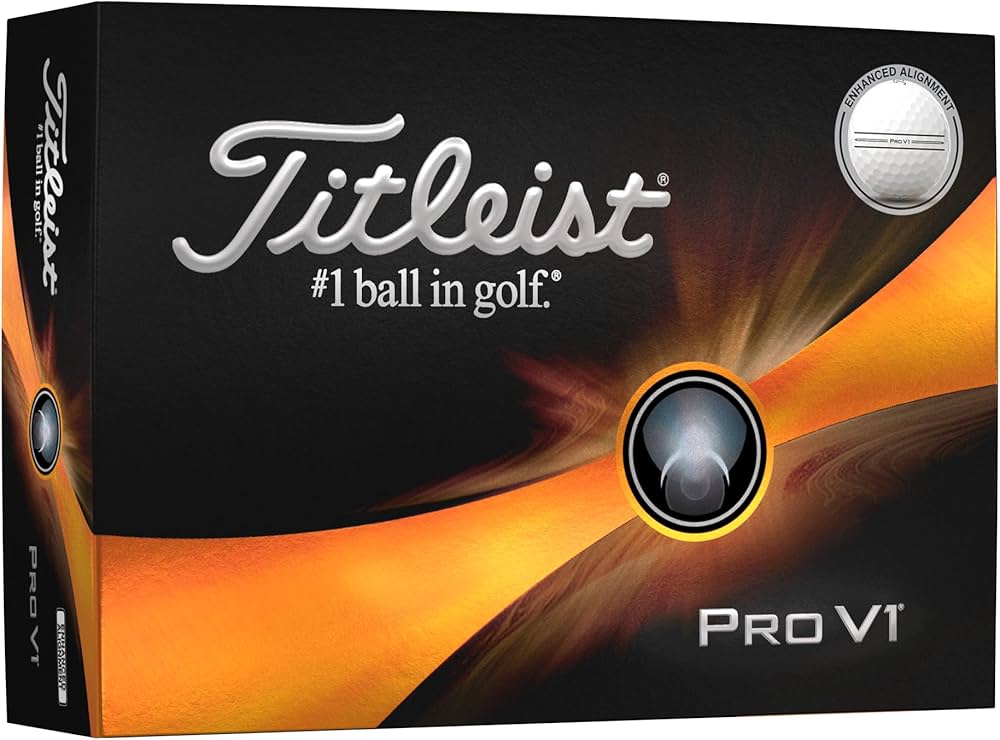Amazon | Titleist Pro V1 1ダース強化アライメントゴルフボール