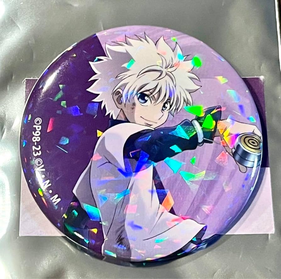 Amazon.co.jp: HUNTER × HUNTER 戦う背中 ホログラム缶バッジ キルア