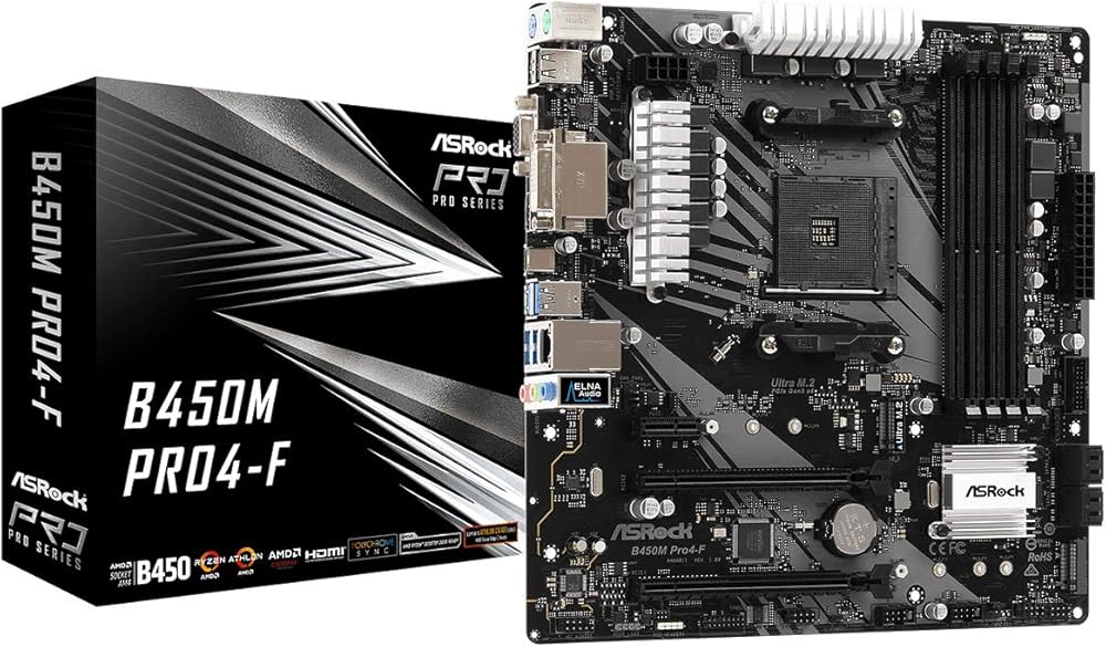 Amazon | ASRock B450M PRO4-F ソケット AM4/ AMD Promontory B450
