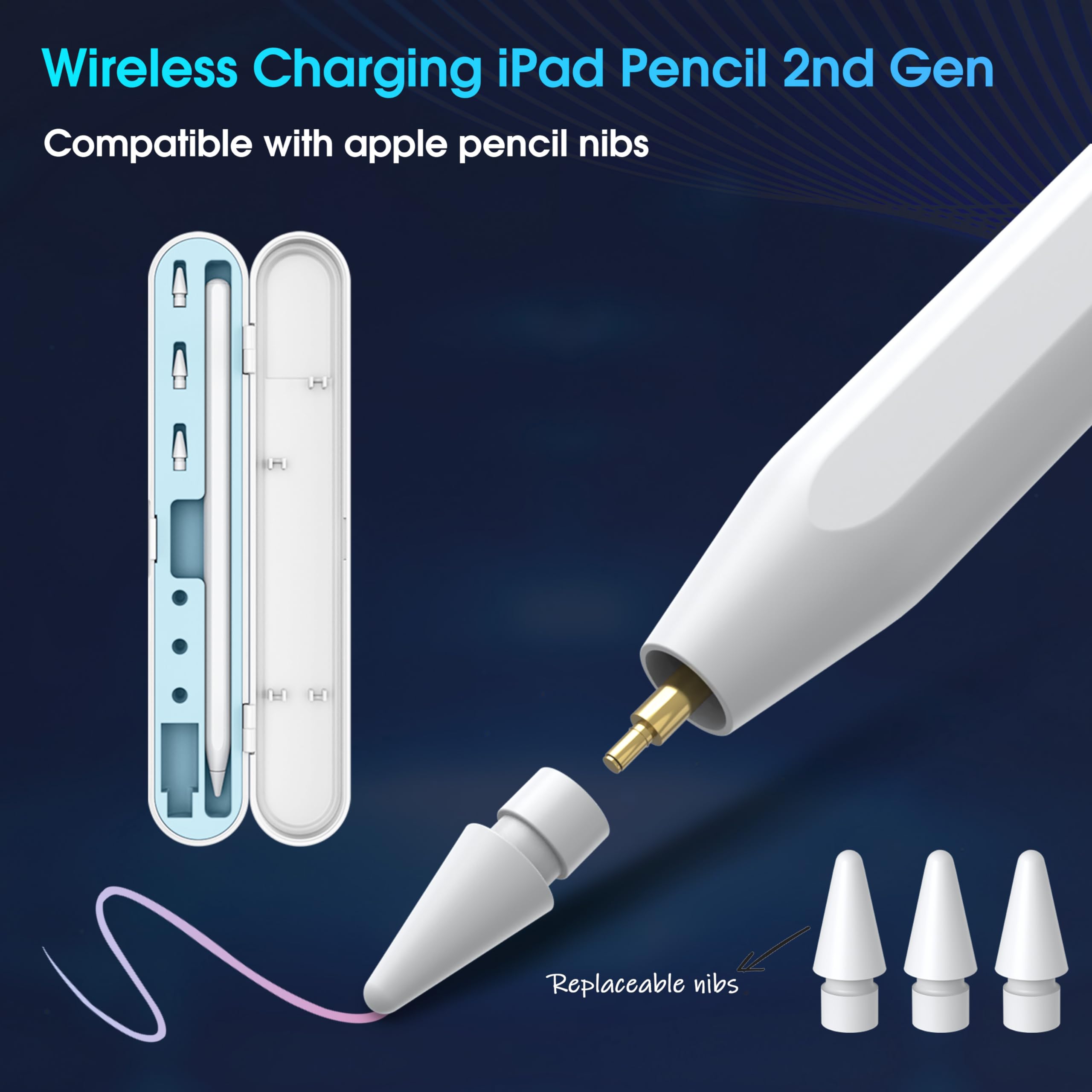 iPad Pencil 2ª geração com carregamento magnético sem fio, iPencil