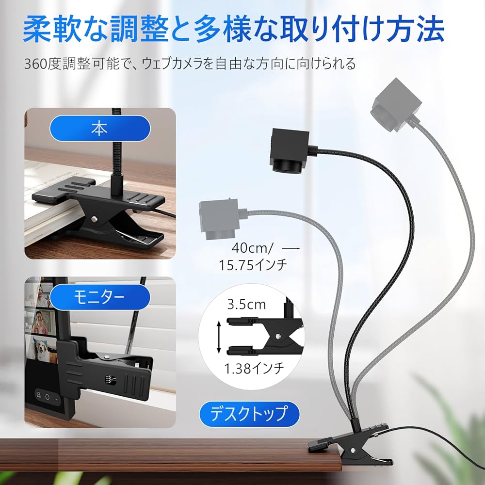 Amazon.co.jp: 【アイコンタクト型】SOYUKI Webカメラ 卓上調整