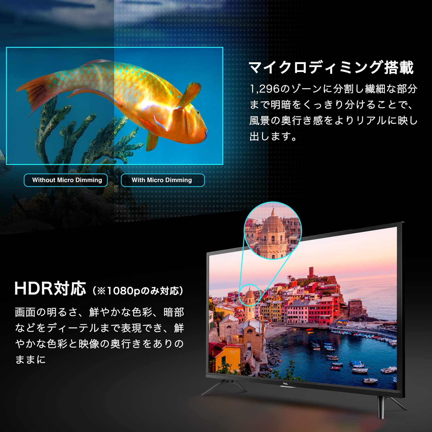 Amazon.co.jp: 【Amazon.co.jp 限定】TCL 40S516 40インチ フル