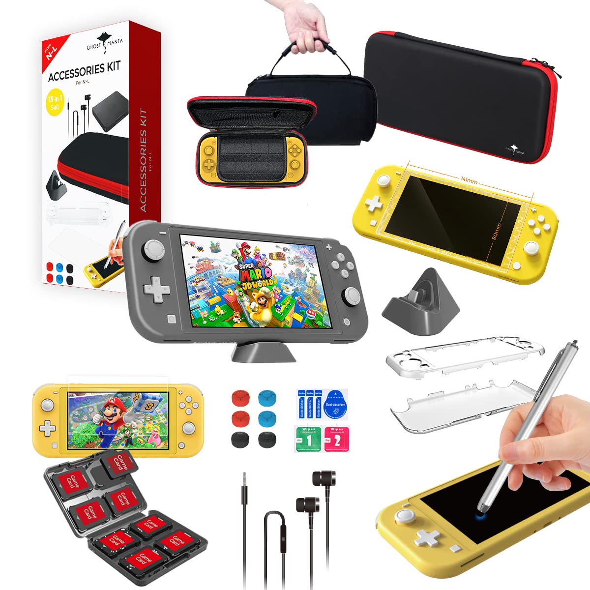 Amazon.com: Switch Lite 12 in 1 Accessories Kit For Nintendo