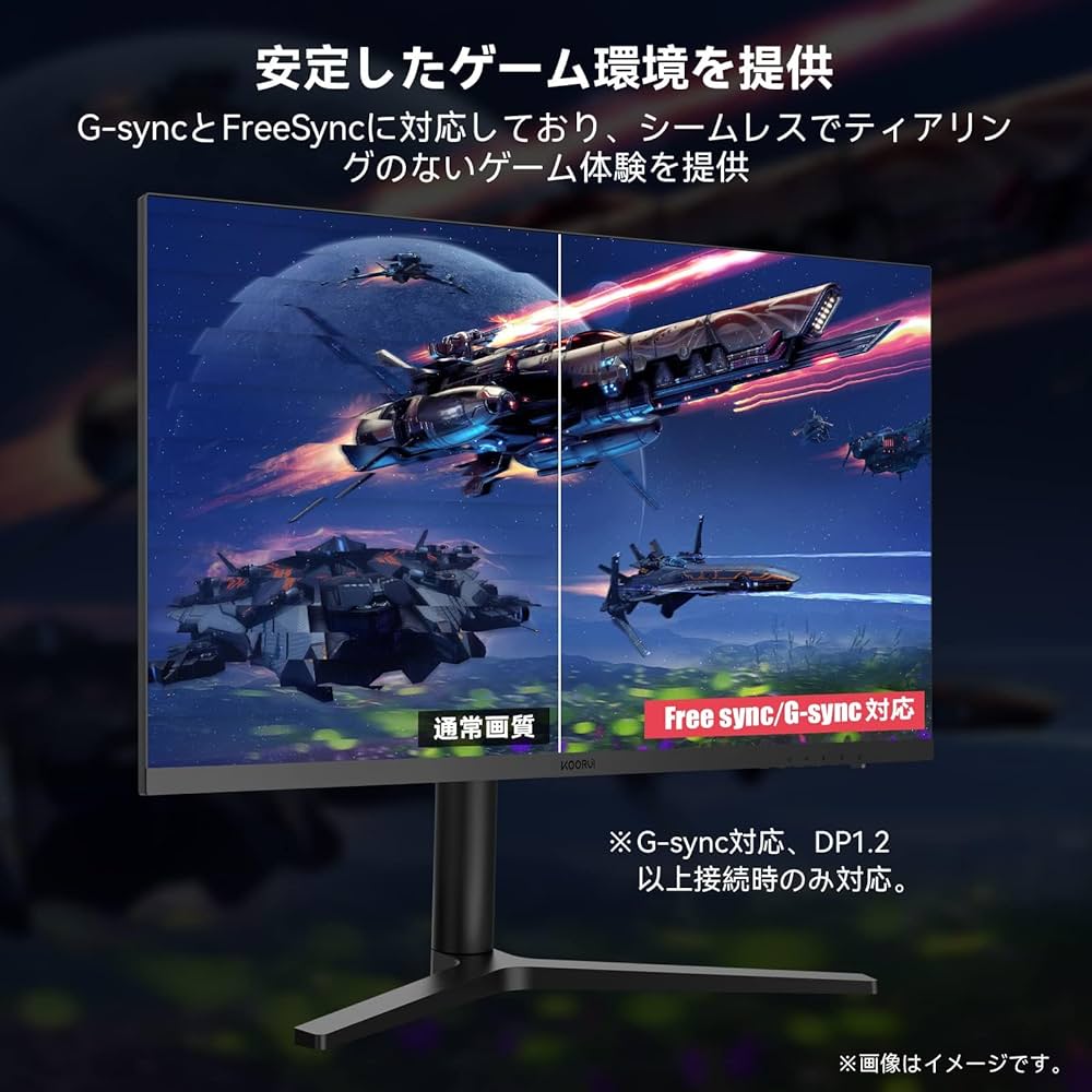Amazon.co.jp: KOORUI ゲーミングモニター 27 インチ フルHD VA 非光沢