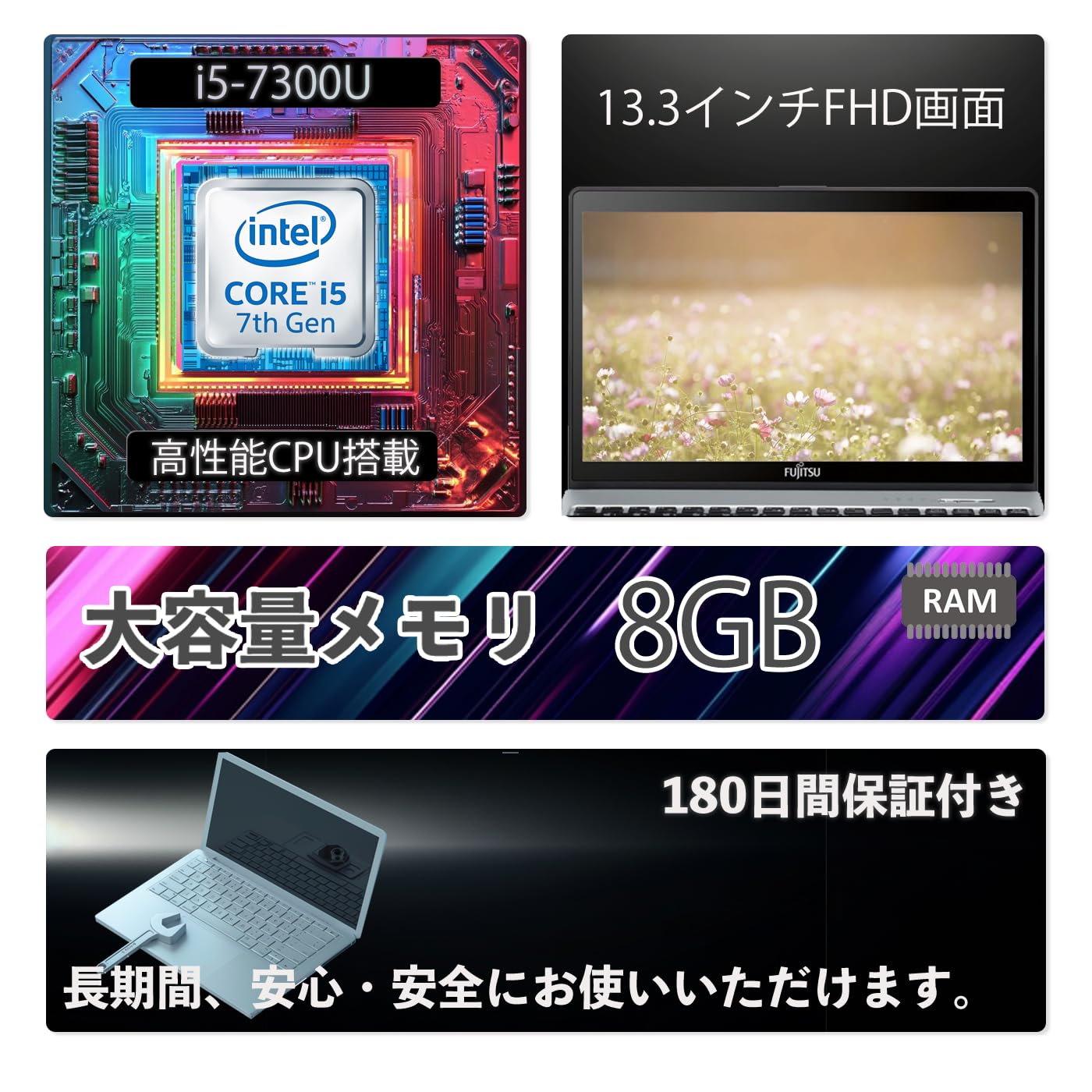 Amazon.co.jp: ノートパソコン 富士通 LIFEBOOK S937 第7世代 Core i5