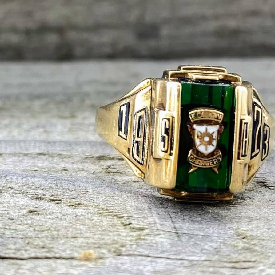 Amazon.co.jp: ジャスティン カレッジリング 10K イエローゴールド