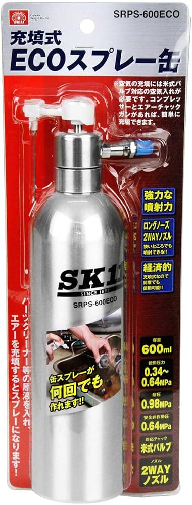 Amazon.co.jp: 藤原産業 SK11 充填式 ECOスプレー缶 SRPS-600ECO : DIY