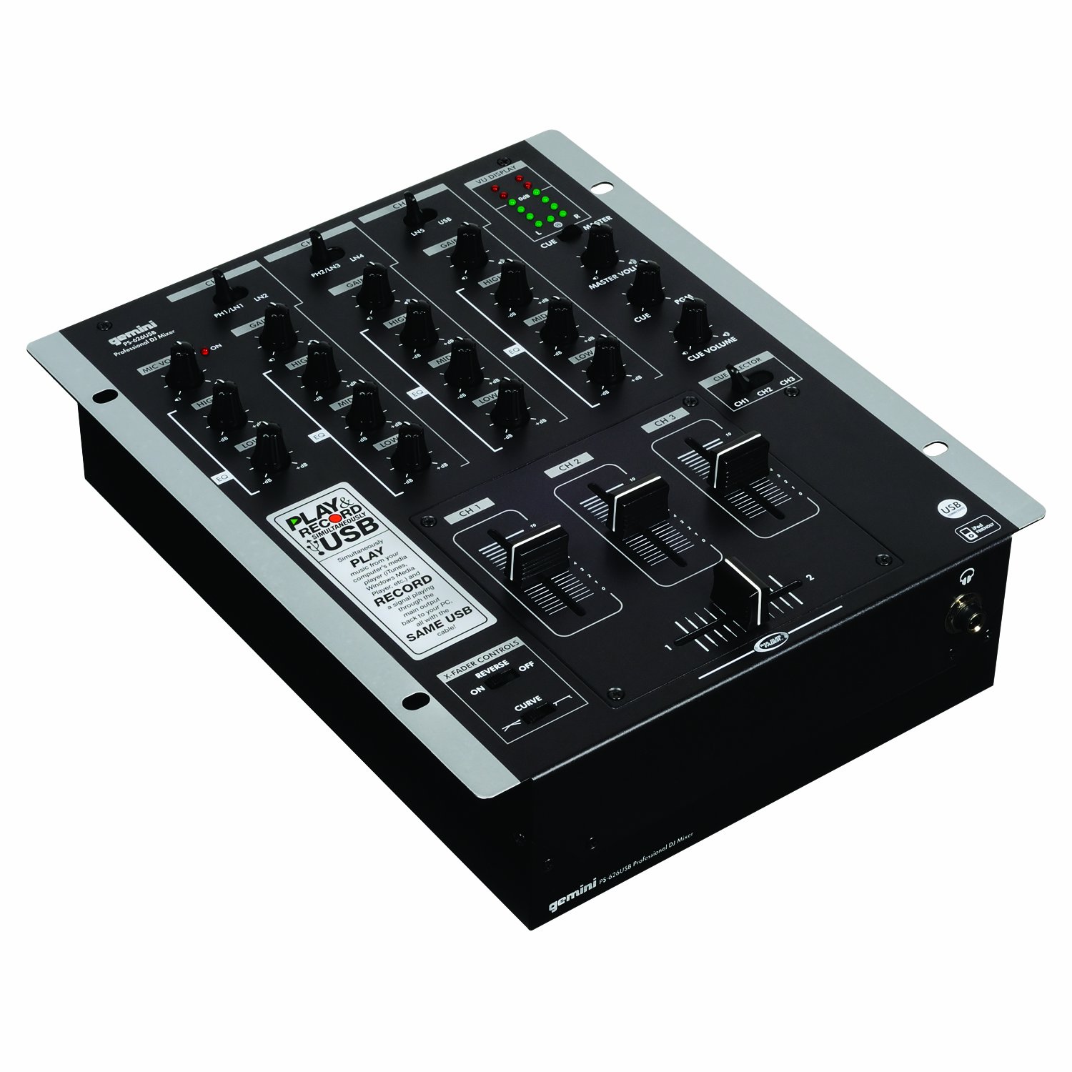 Amazon.co.jp: ジェミナイ DJミキサーGEMINI PS-626X / USB PS-626X