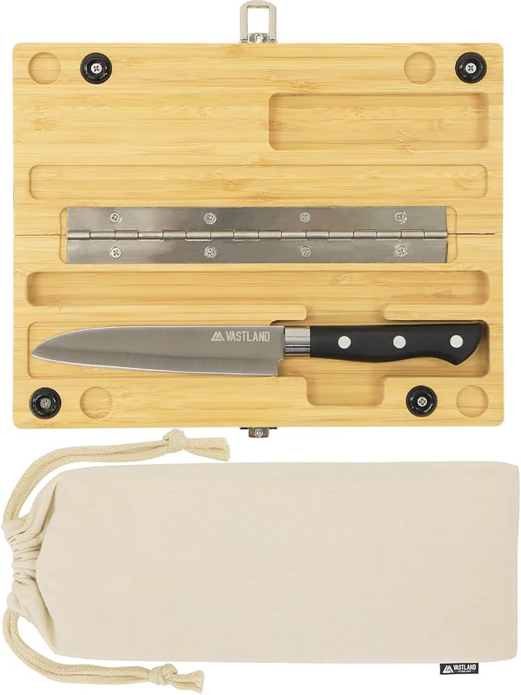 Amazon | VASTLAND 包丁 まな板セット キャンプ アウトドア Mサイズ