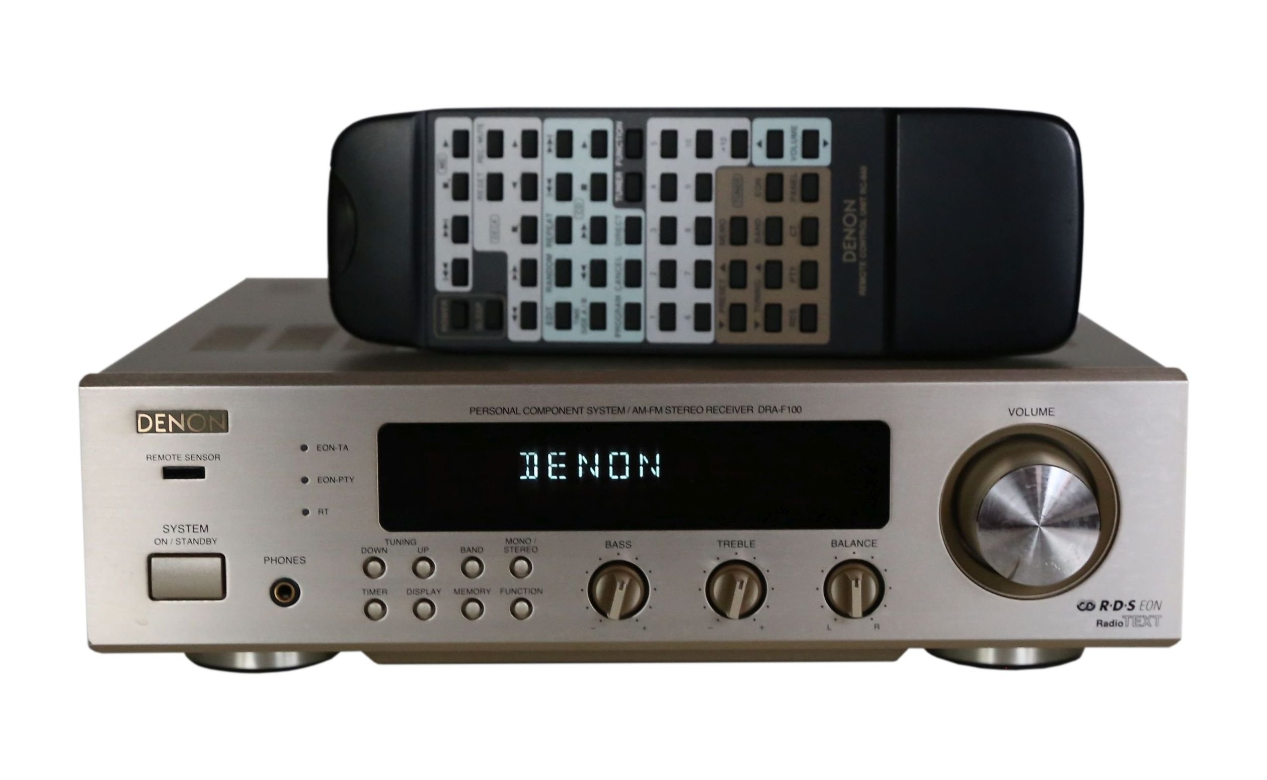 DENON DRA-F100 45W＋45W MM-Phono AM-FM Stereo Tuner Amp Used Denon