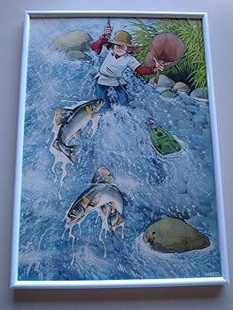 釣りキチ三平 大型ポスター イトウ・フライフィッシング 釣りキチ三平