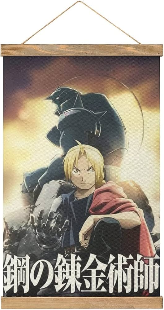 Amazon.co.jp: 鋼の錬金術師ポスターフレーム スクロールポスター