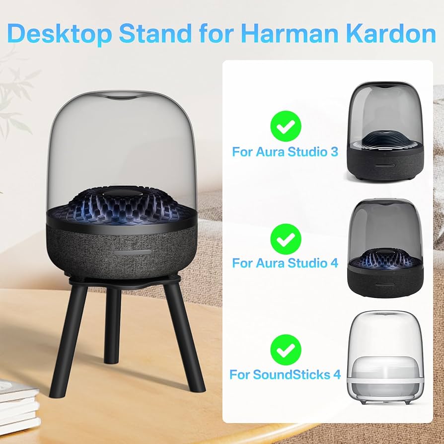 Amazon | Aiweiwaメタルデスクスピーカースタンド Harman Kardon Aura