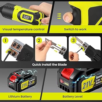 Amazon.com: Huanyu Cordless Hot Knife with Temp. Display 100W Max