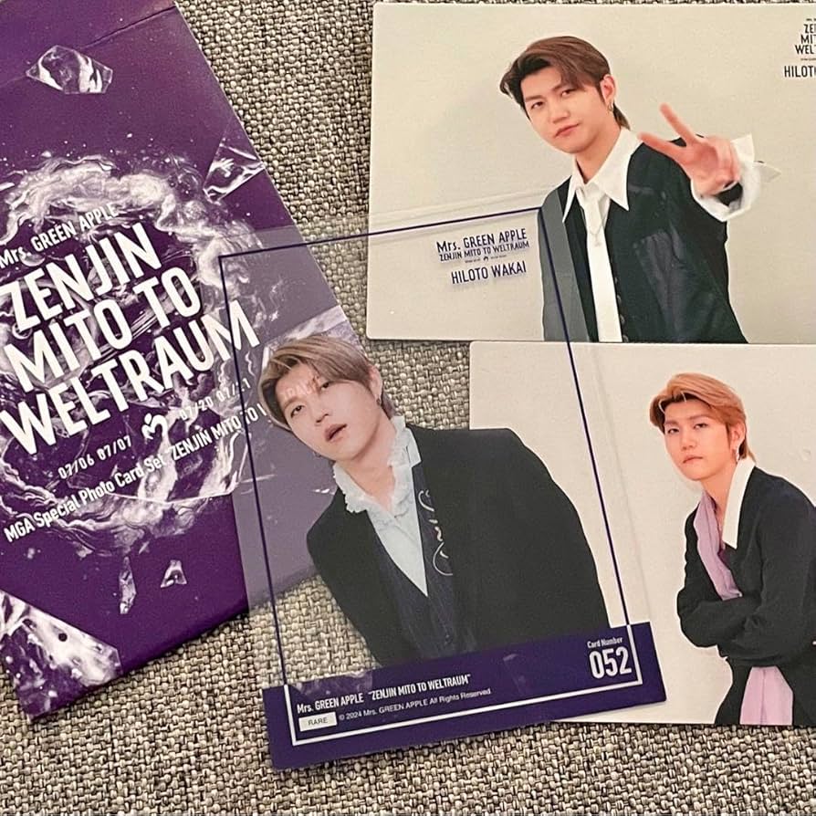 Amazon.co.jp: Mrs. GREEN APPLE ゼンジン 若井滉斗 レア クリアカード