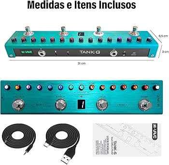 Amazon.co.jp: M-VAVE マルチエフェクトギターペダル - デジタルエレキ