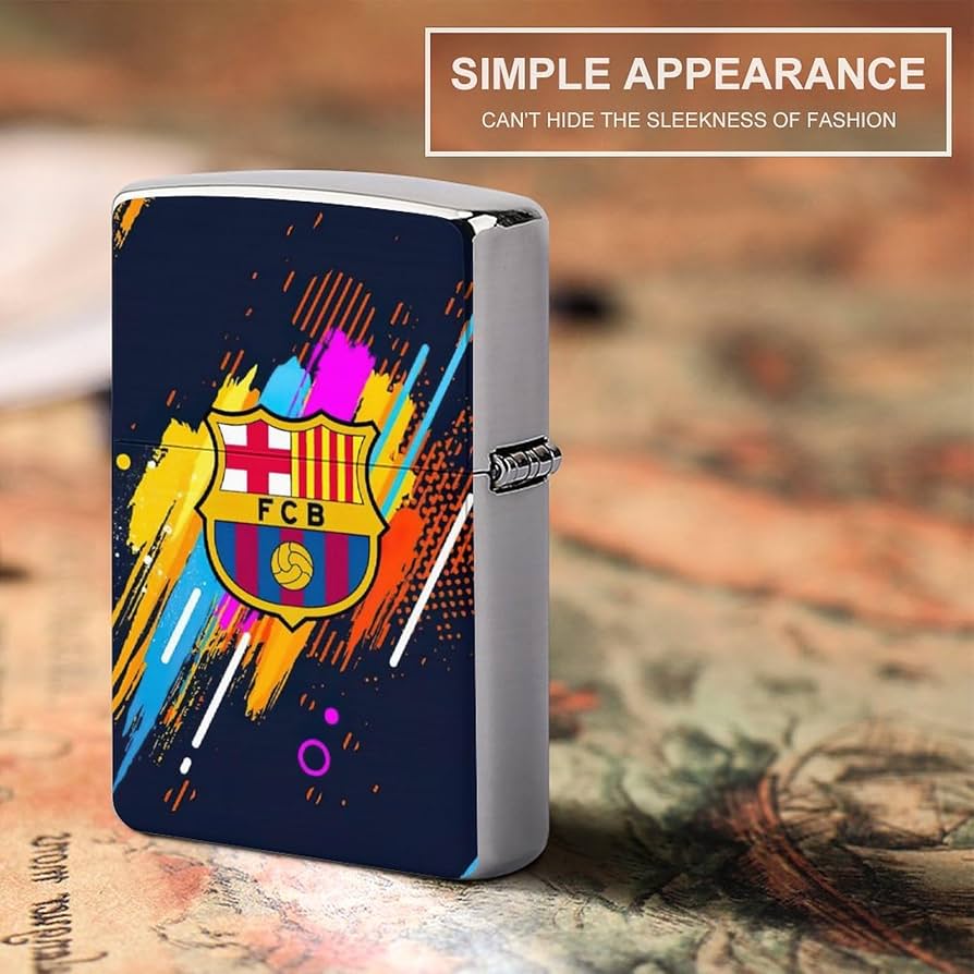 Amazon.co.jp: FC Barcelona ZIPPO Cum Case, Lighter Case, Zippo