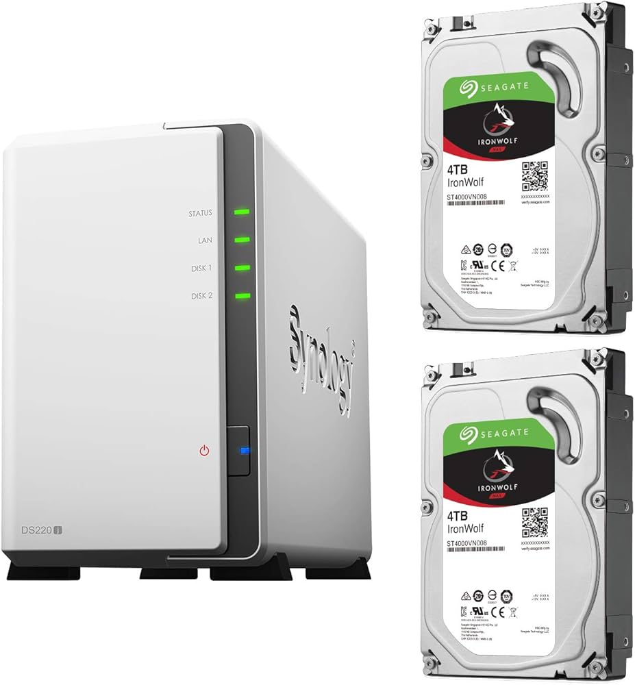 Amazon.co.jp: Synology NAS HDDセット 2ベイ DS220j & Seagate HDD