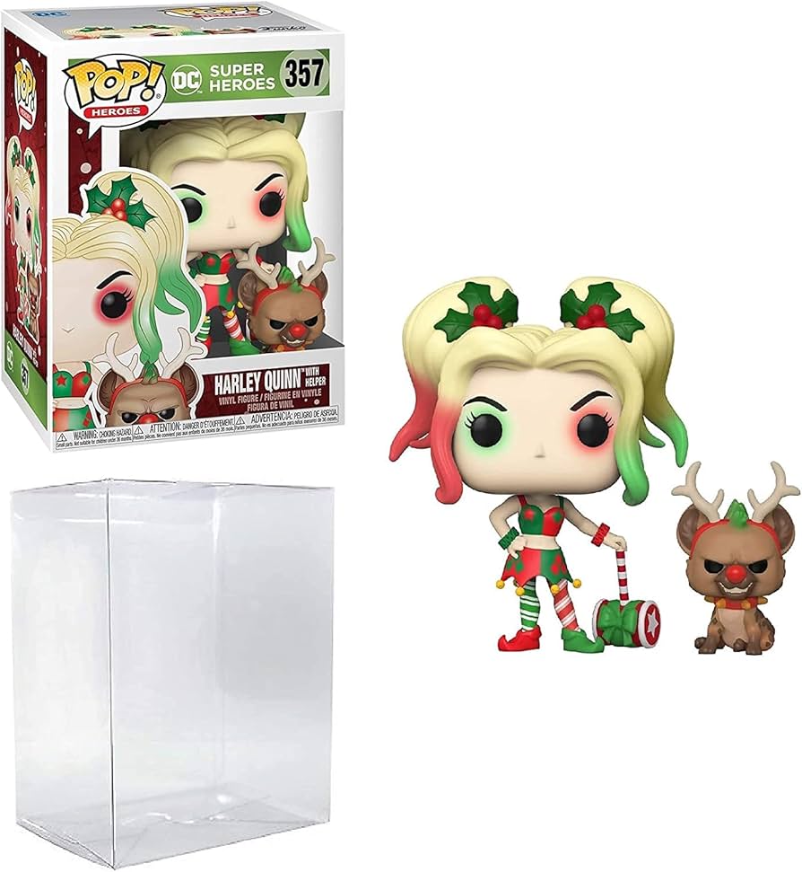 Amazon.com: Funko POP DC Holiday - Harley Quinn with Hyena Helper