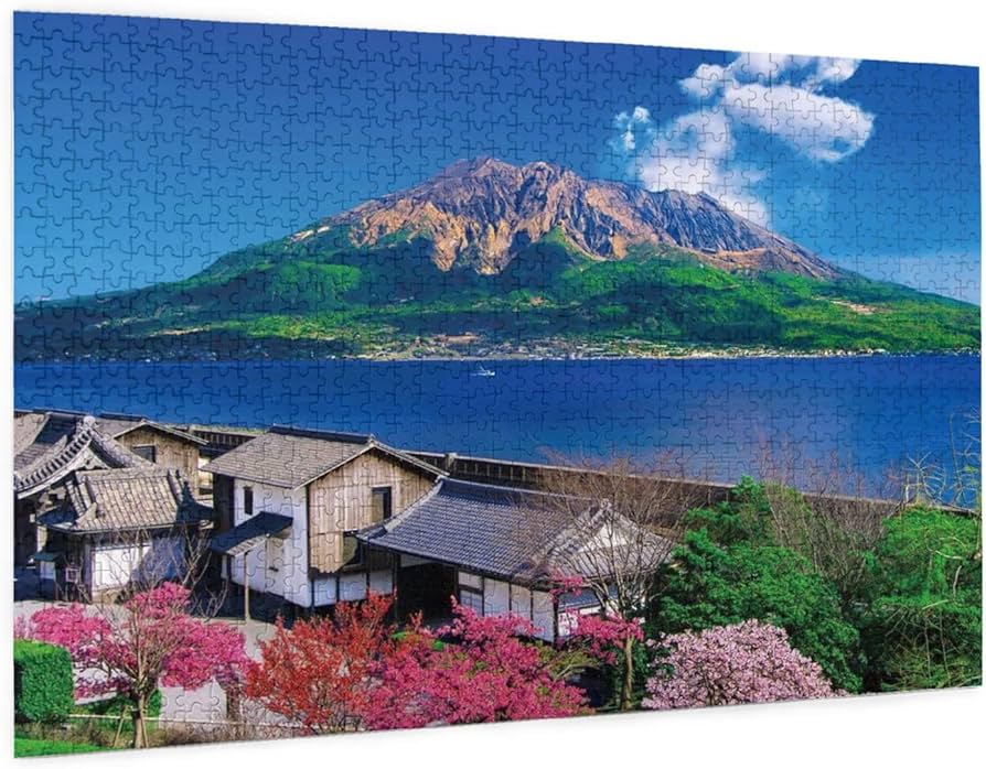 Amazon.co.jp: 桜島 ジグソーパズル 1000ピースパズル 人気 解消パズル