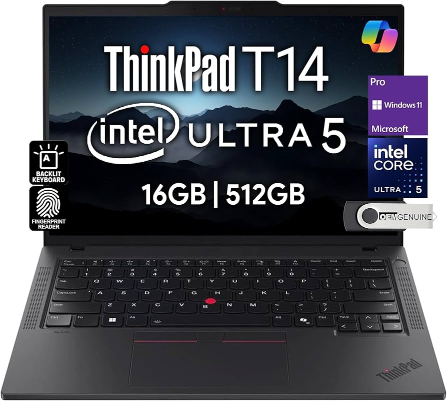 Amazon.com: Lenovo ThinkPad T14 Gen 5 Business Laptop 14