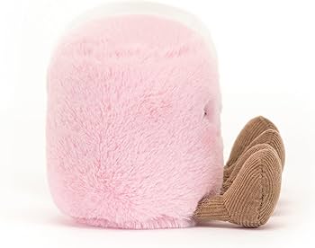 Amazon.co.jp: Jellycat 面白いピンクと白のマシュマロ コレクション用
