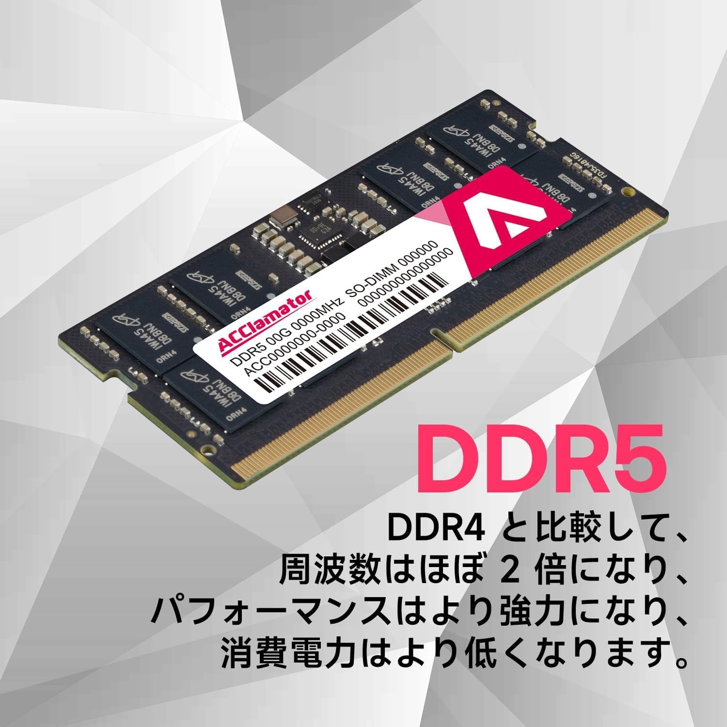 Amazon.co.jp: DDR5 32GB-5600MHz ラップトップ/ミニコンピューター用