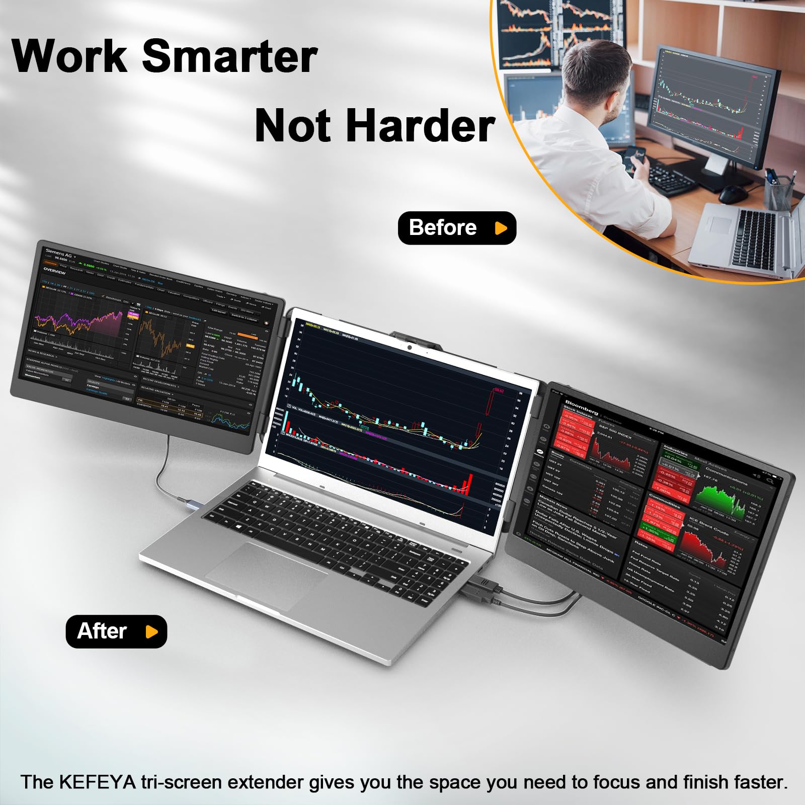 Amazon.co.jp: KEFEYA ノートパソコン画面エクステンダー 14.2インチ