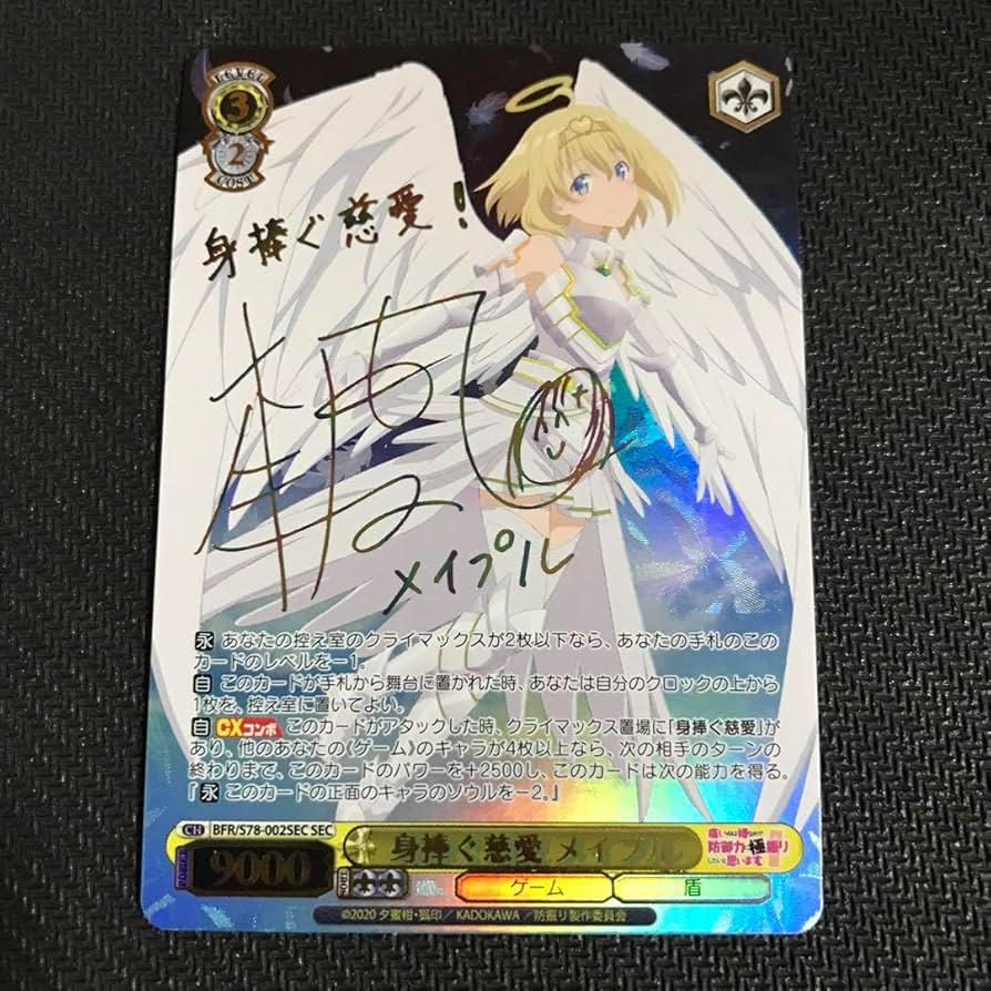 身捧ぐ慈愛 ヴァイスシュヴァルツ 防振り 身捧ぐ慈愛 メイプル SEC