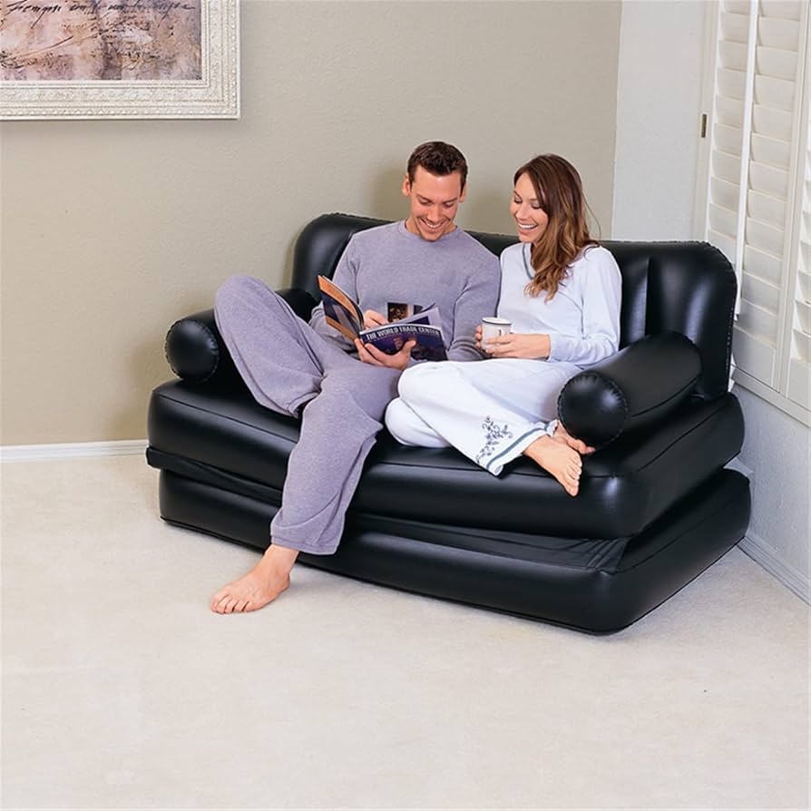 Amazon.co.jp: エアソファー エアーマット キャンプ用のダブルサイズの