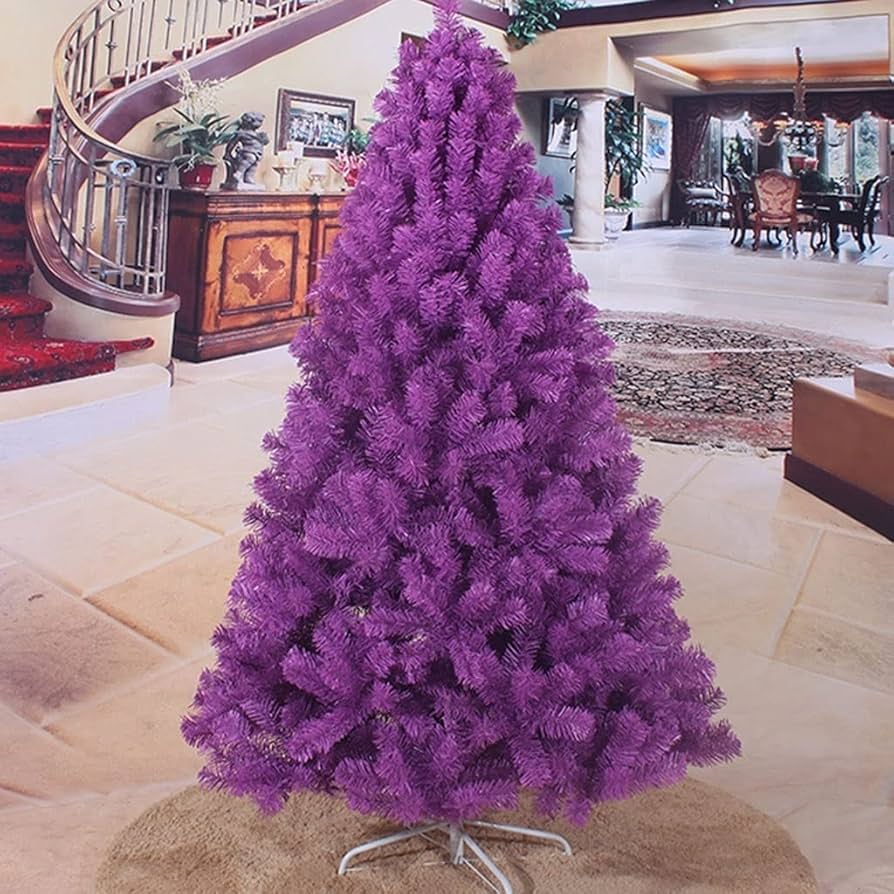 Amazon.co.jp: クリスマスツリー 紫色の暗号化された人工的な