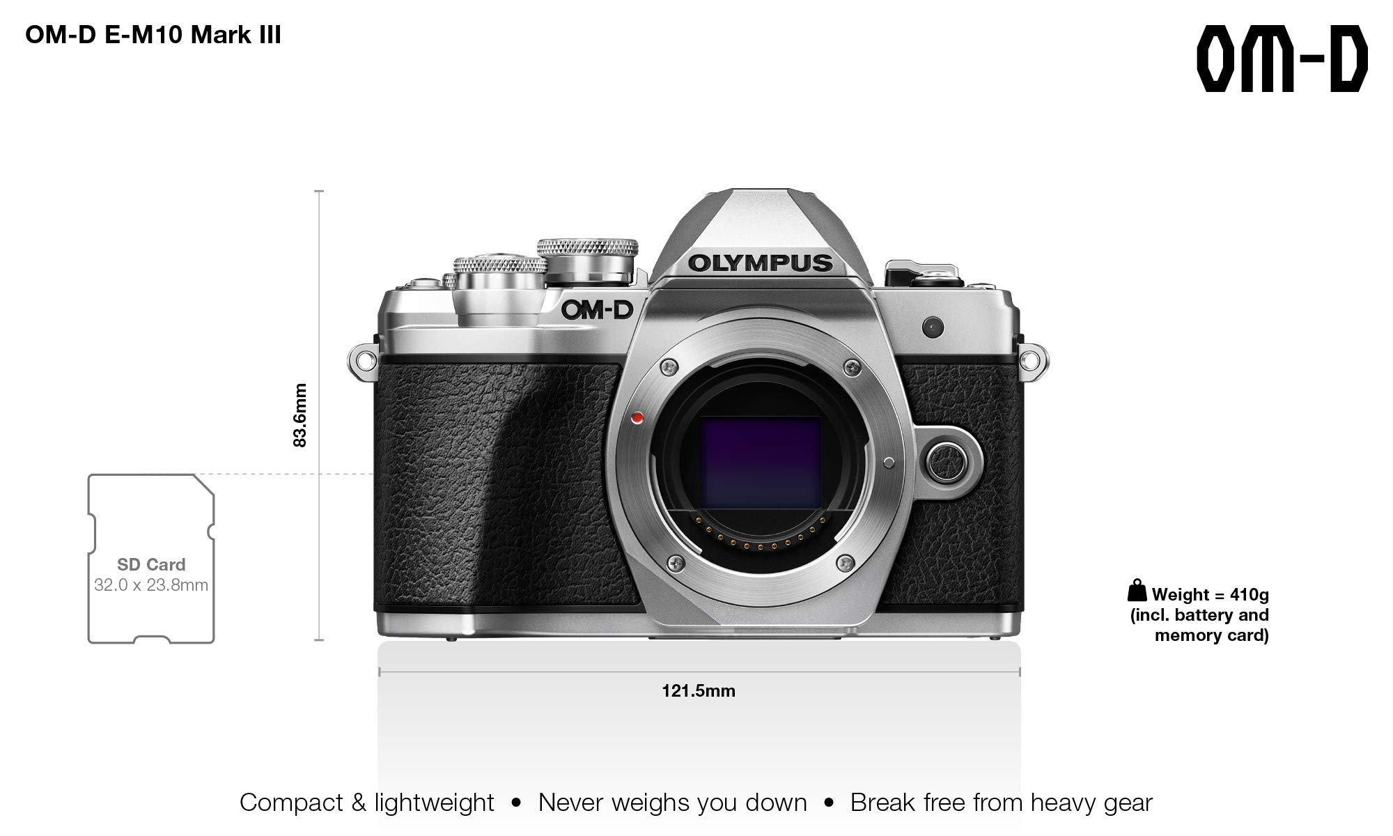 Amazon.com : Olympus OM-D E-M10 Mark III Micro Four Thirds System