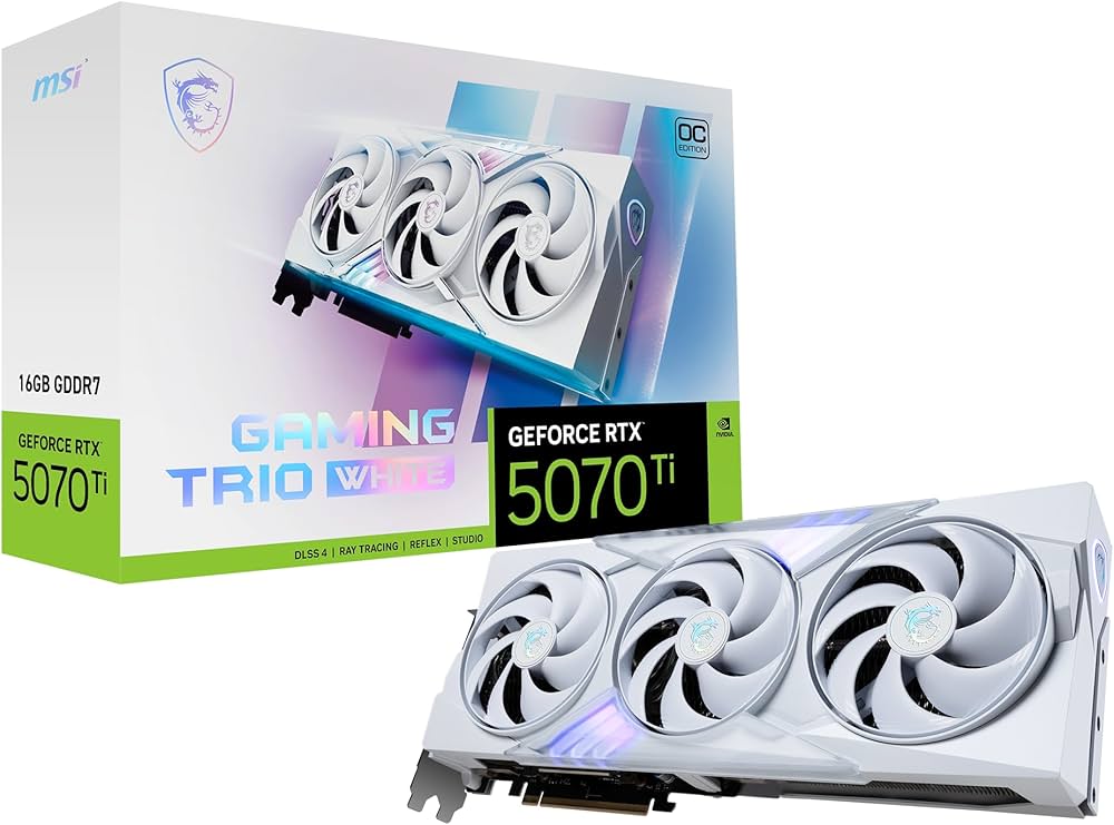Amazon | MSI GeForce RTX 5070 Ti 16G GAMING TRIO OC WHITE