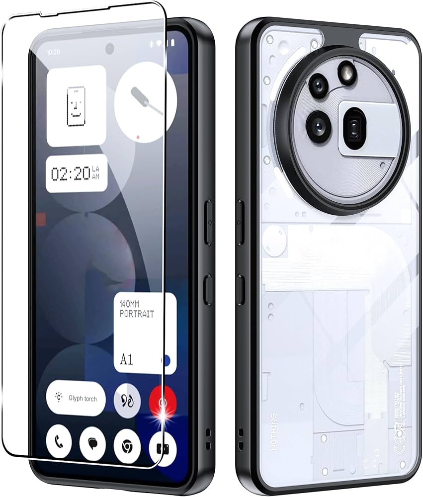 Amazon.com: Fhyeugfy for Nothing Phone (3a) Pro Case with Tempered