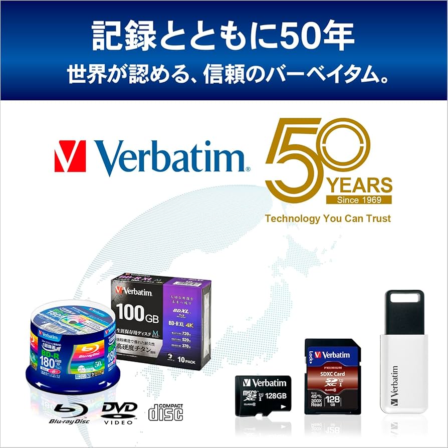 Amazon.com: Verbatim 50GB BD-R DL 50 Discs White Printerable