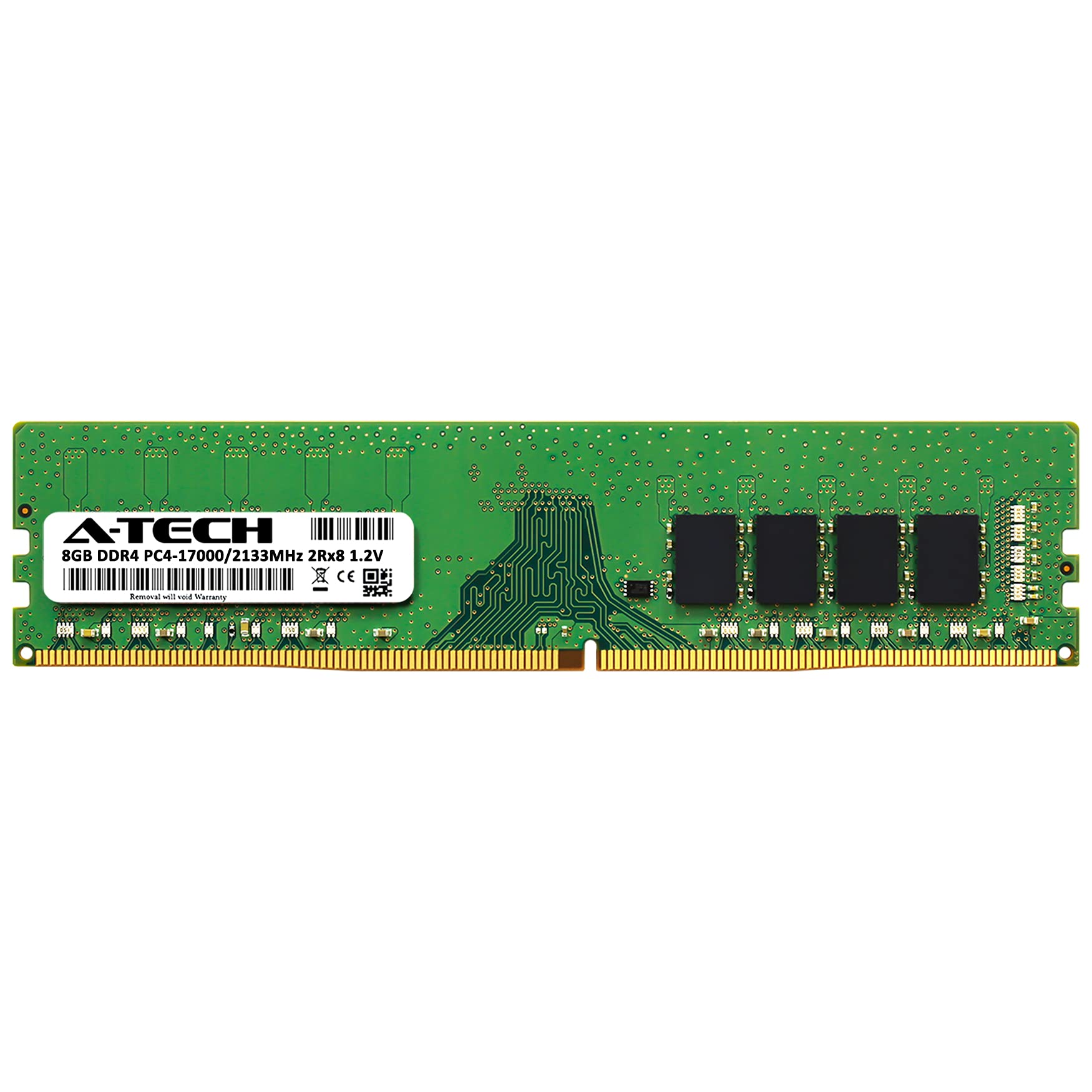 A-Tech 8GB DDR4 2133MHz DIMM PC4-17000 UDIMM Non-ECC 2Rx8 1.2V
