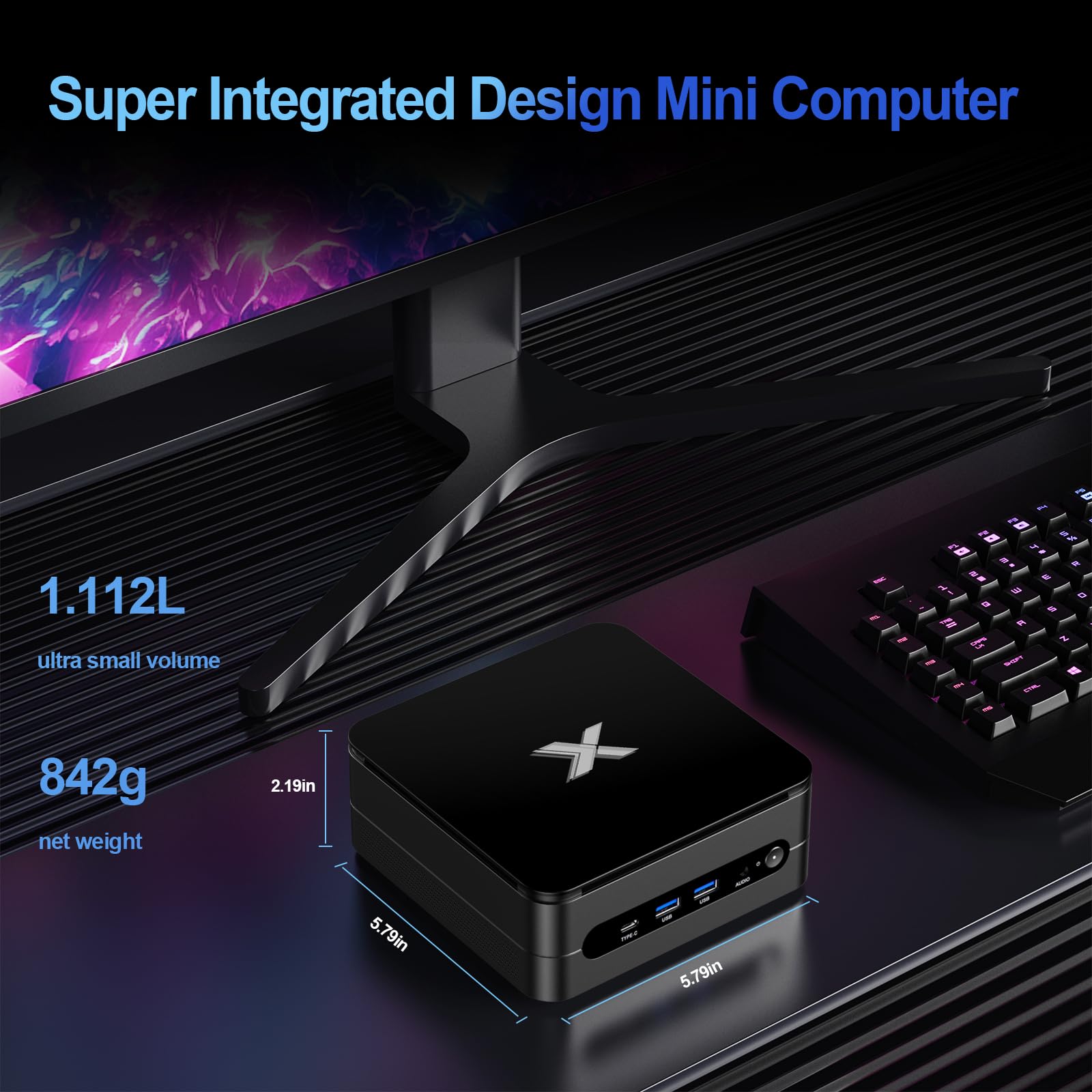 Amazon.co.jp: Mini PC 16GB DDR4 512GB SSD Mini Gaming PC 第12世代