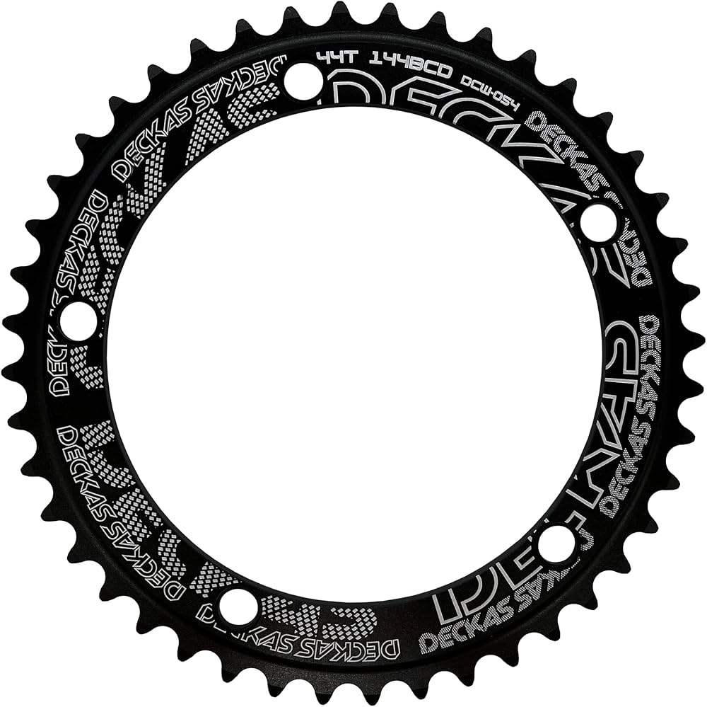 Amazon.com : DECKAS Single Speed Chainring 144 BCD 44T 46T 48T 50T