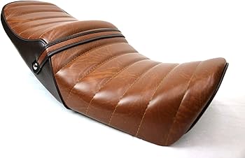 Amazon | XJR400 前期 タックロール シート 茶 レザー ツートン